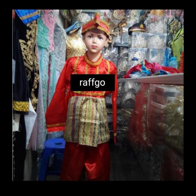 baju adat bugis anak laki / baju adat sulawesi laki