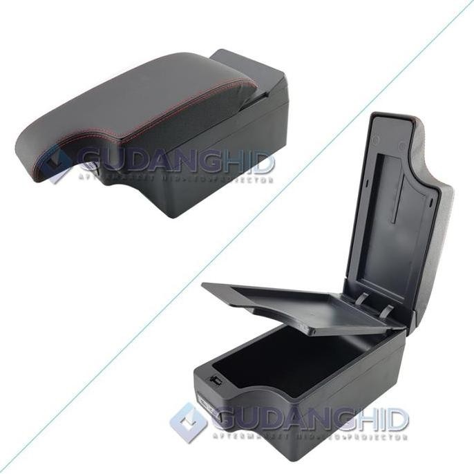 Armrest Mobil 7 USB Port Charger + LED Toyota Vios Yaris 20 s/d 2022