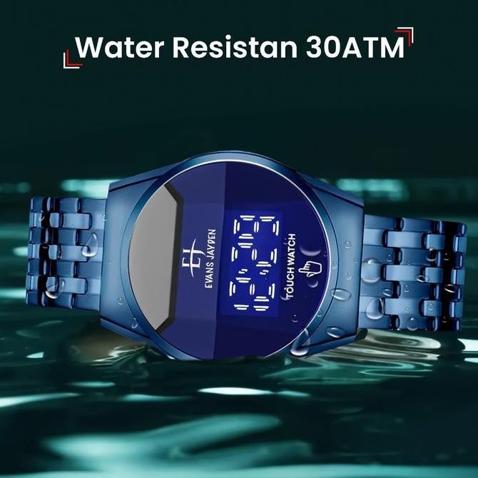 Buy 1 Get 1 Evans Jayden Jam Tangan Pria 9954 Rantai Stainless Steel Digital Touch Screen Sapphire G