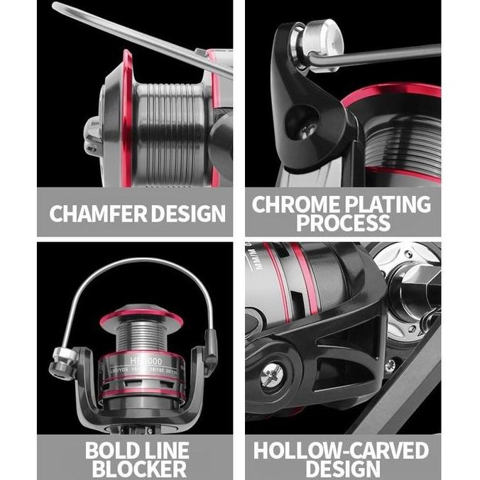 Caldari pancing reel mesin HB500-7000 15KG pancing joran pancing fishing reel