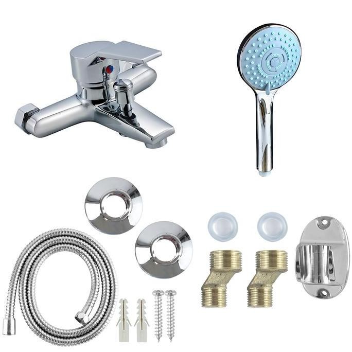 """] Shower Kepala Mandi / Paket Shower / Shower Mandi / Kran Cabang / Kran Panas Dingin SET HS-77 a