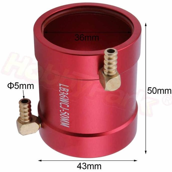 RC Boat LB36WCJ-50MM Motor Cooling Jacket 36mm Motor Part RC Boat