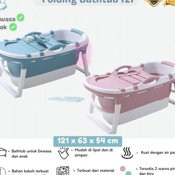 Bak Mandi Lipat Bathtub Portable Dewasa Anak