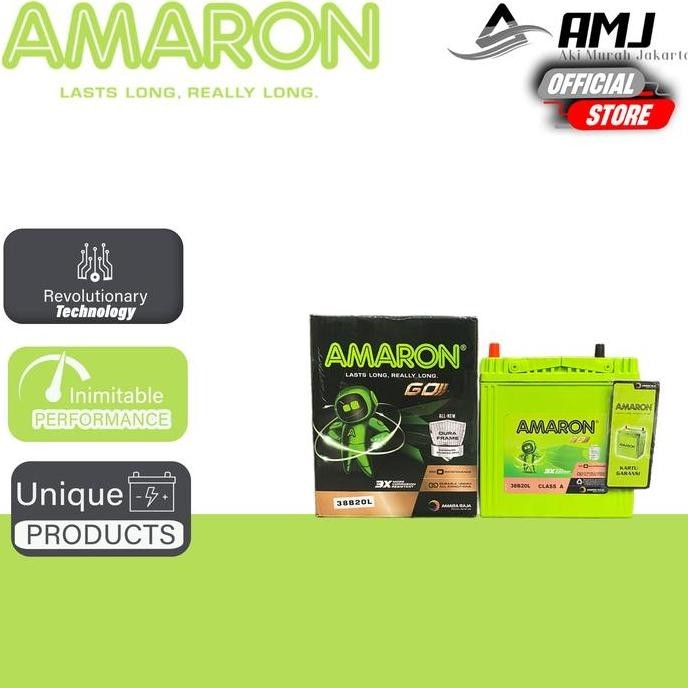 Amaron GO Aki Mobil Daihatsu Rocky NS40ZL / 8B20L - Ah Aki Kering