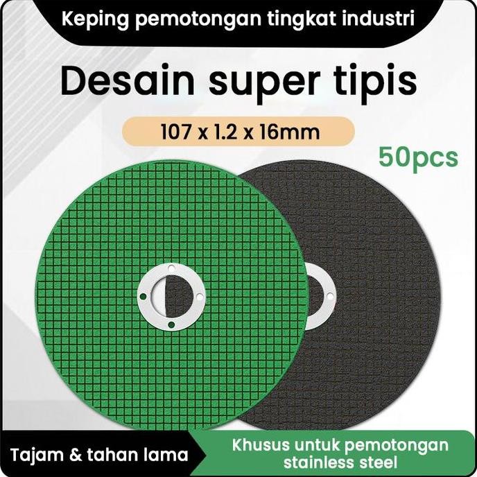 [0 PCS] mata gerinda potong besi 4 inch / mata grinda potong besi / cutting wheel 4" 07 x .2 x 6mmBa