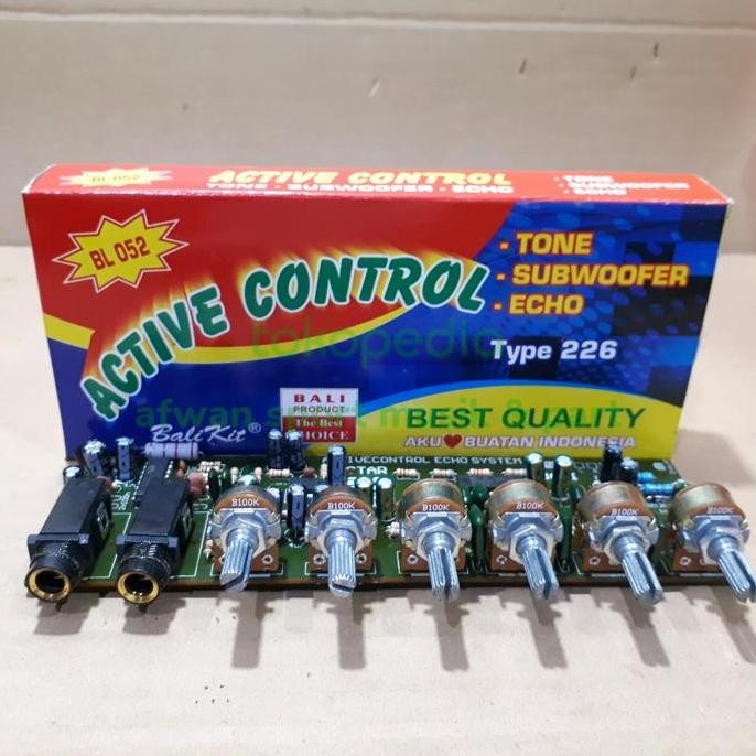 Modul Kit Active Tone Control Stereo with Mic Echo dan Subwoofer .