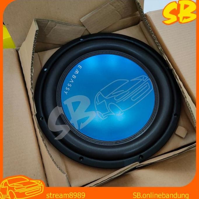 TERBARU - Subwoofer Embassy ES-1228C 12 inch audio mobil ES 1228 double coil DVC