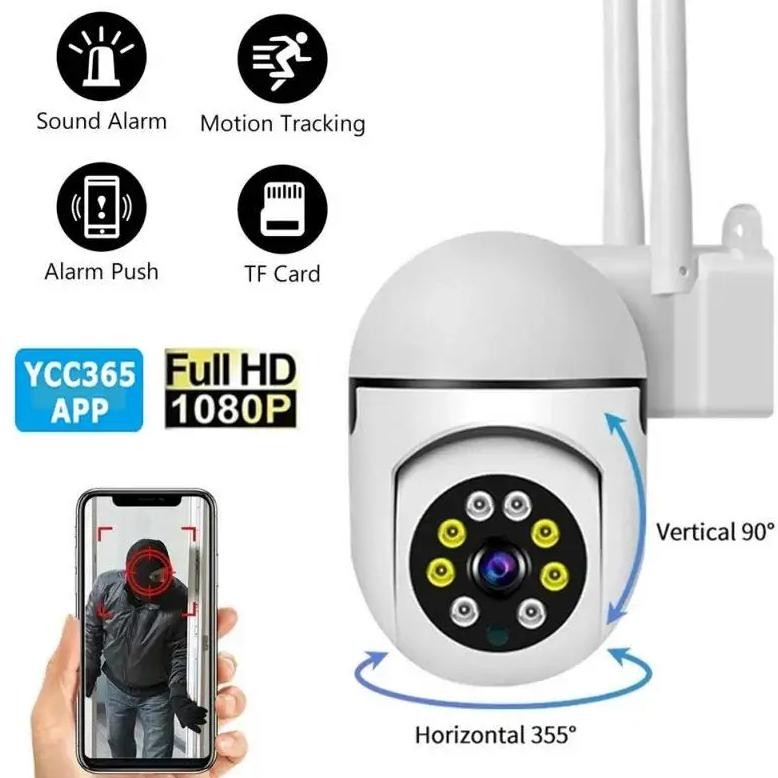 Ycc365 Plus Wifi Camera Outdoor Ai Human Detect Wireless Surveillance Camera Security Protection Cct