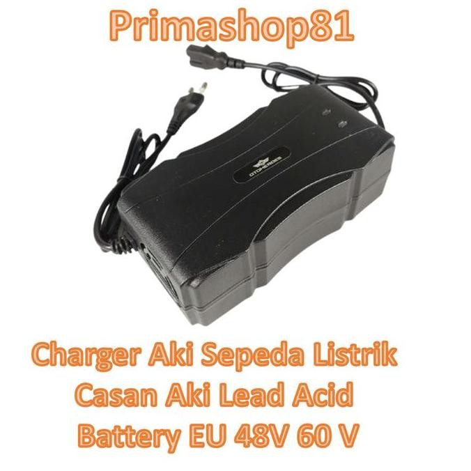 Charger Aki Sepeda Listrik Casan Aki Lead Acid Battery EU 48V 60 V