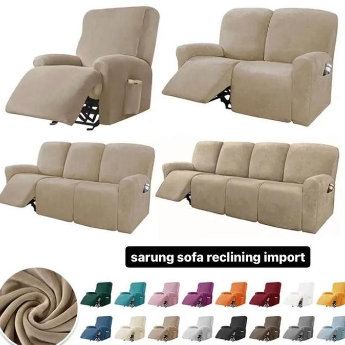 TERMURAH - Sarung sofa RECLINING / Cover Sofa recliner 2 seater import