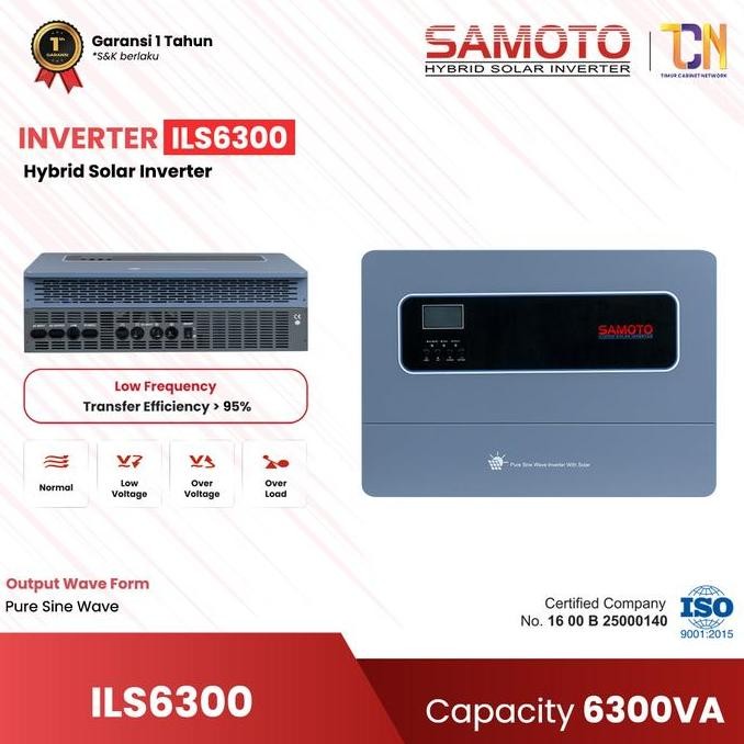 Inverter ILS6300 SAMOTO Hybird Low Frequency e Sinewave 12V 6300VA/5000W Hybrid Solar Inverter Solar