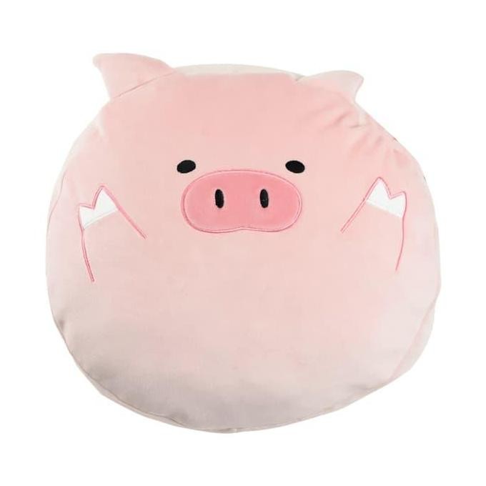 TERLARIS INFORMA - BANTAL SOFA ANIMAL DRUM CUSHION PIGGY PINK DIA 40CM
