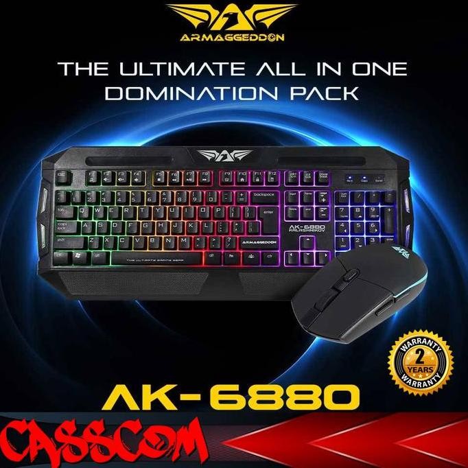 NEW Armaggeddon AK-6880 Combo Gaming Keyboard Mouse