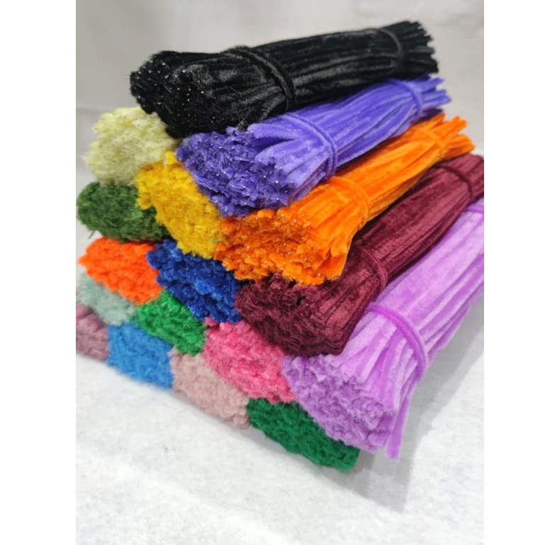 

Kawat Bulu Mercy Warna Pastel /pipe cleaner 100 pcs