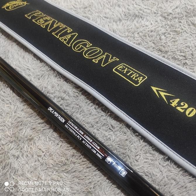 Joran Pancing Laut  Antena Orca Pentagon Extra Fuji 390. 420 Original
