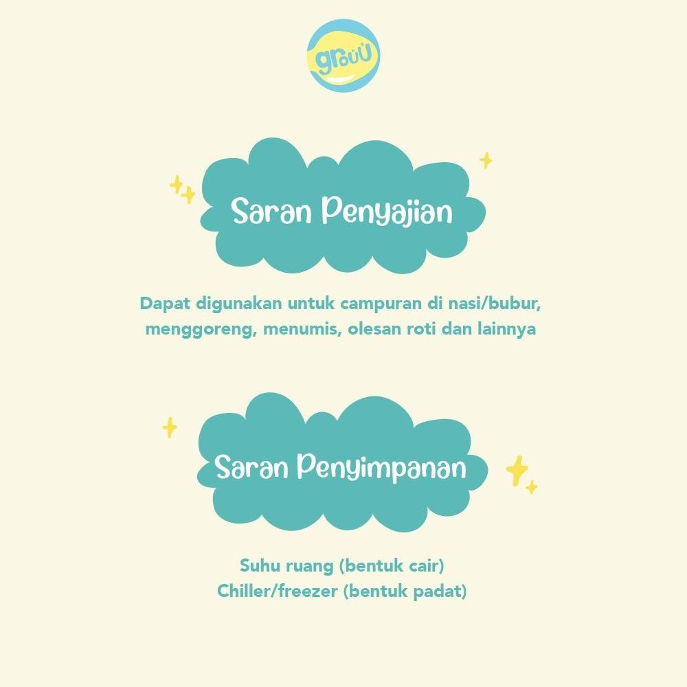 

Grouu - Grassfed Ghee Butter (Mentega Rendah Laktosa) - Bb Booster Mpasi - No Msg