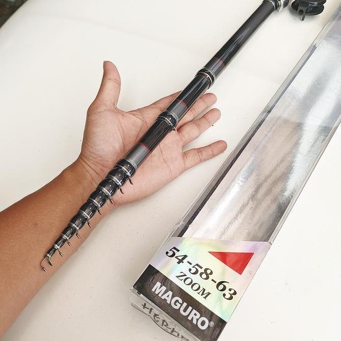 Joran pancing tegek 4,5 meter custom kolong maguro zoom full carbon Original