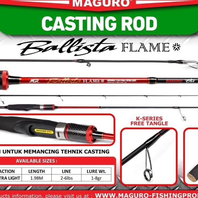 Joran UL Maguro Ballista Flame 2-6lbs Original