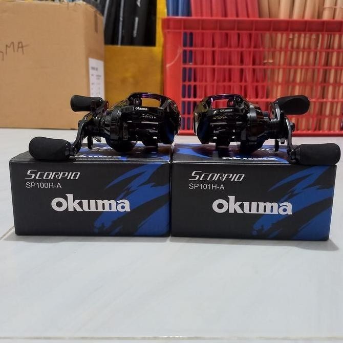 OKUMA SCORPIO LOW PROFILE BAITCAST REEL BC buat casting bosku Joran Lure Pancing Metal Original