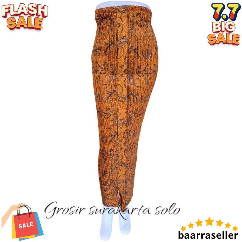 Rok Plisket Batik Motif Wahyu Tumurun / Rok Plisket Batik Wiru Original Produk