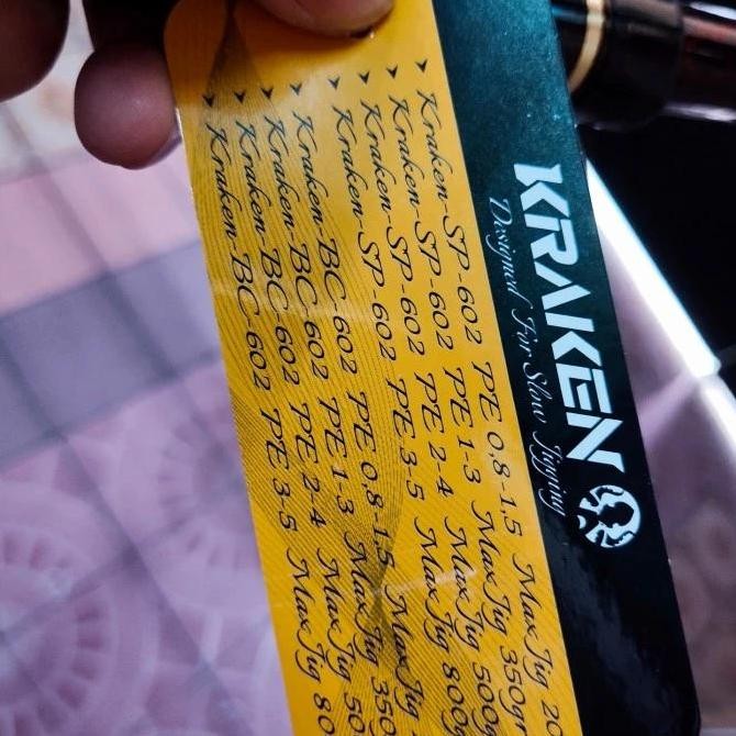 JORAN OH DAIDO KRAKEN JIGGING CARBON SOLID 180cm Overhead 602 Tanduk Original