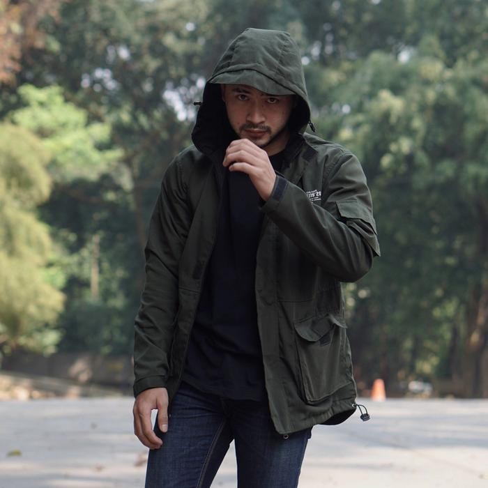 FS Jaket Parka Pria Kanvas Force Kekinian / Jaket Pria Windbreak Premium