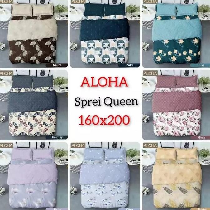 INTERNAL ALOHA - Sprei Queen 60x200 Motif Terlaris dan Terpilih