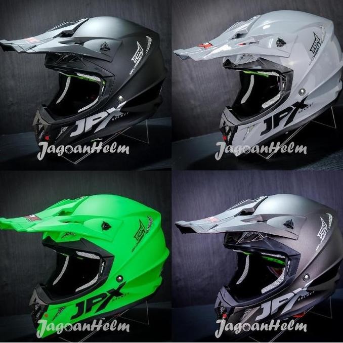 JPX HELM CROSS FOX SOLID | FOX MOTOCROSS TRAIL - Motorcycle