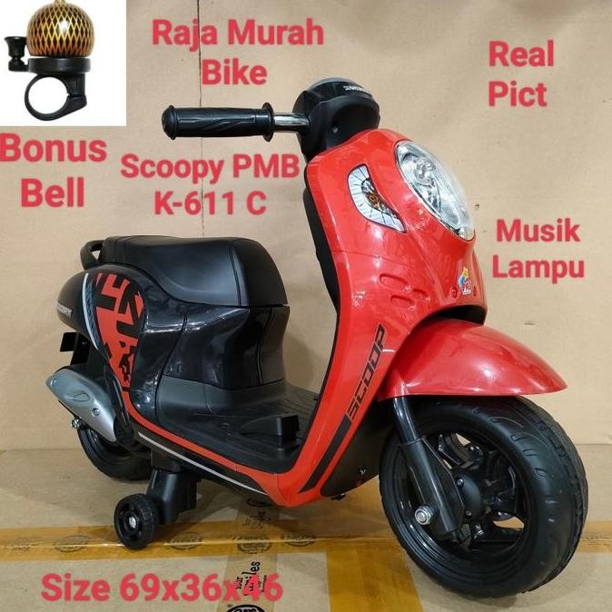 NEW - Motor Aki Scoopy K6C Motor Aki Scoopy Stylish Motoran Mainan Aki Motoran Scoopy Aki