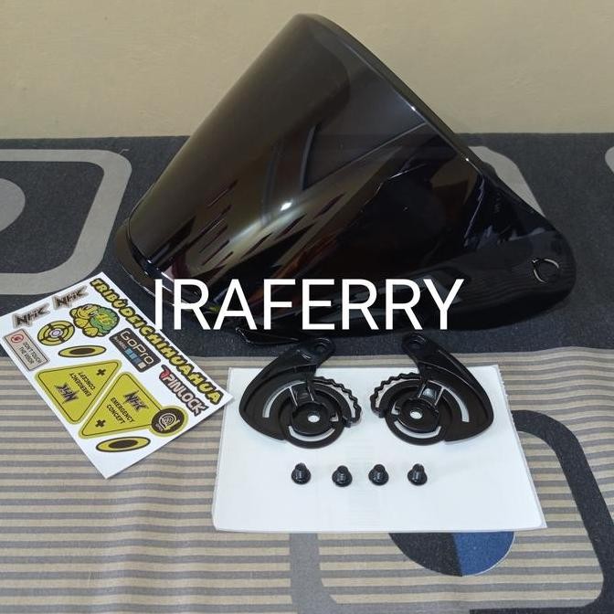 kaca helm nhk r6 warna hitam