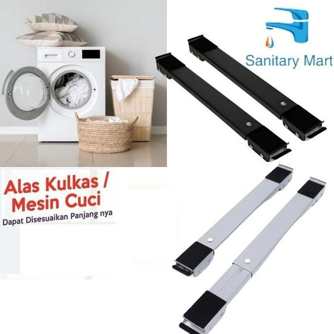 PROMO - Roda Lemari Portable/dudukan kulkas/ roda kulkas 2 pintu/ Tatakan mesin cuci/kaki kulkas bes