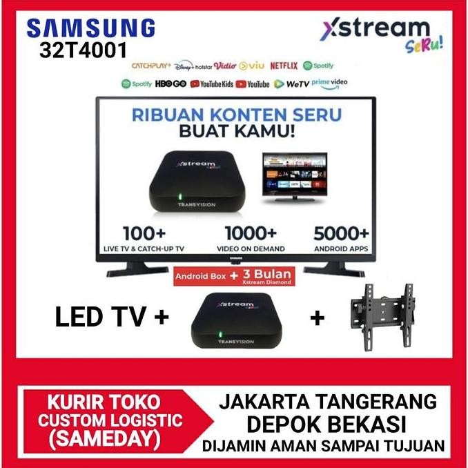 Samsung Led Digital Tv Smart Android Box Ram 2Gb [32 Inch] 32T4001