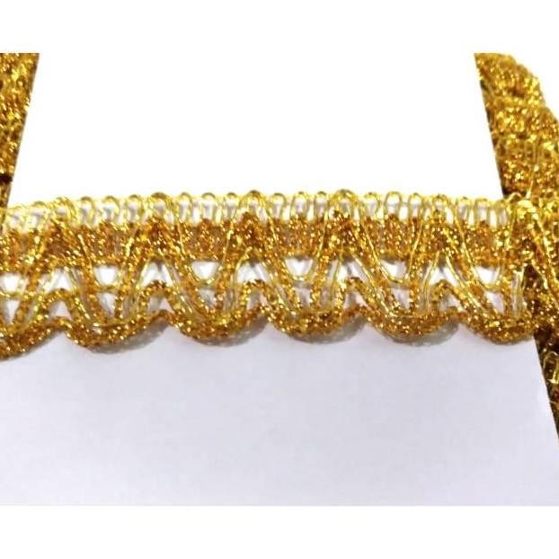 

((((()paling dicari] Renda Emas / Renda India 168 (17 yard - lebar 2.3 cm)