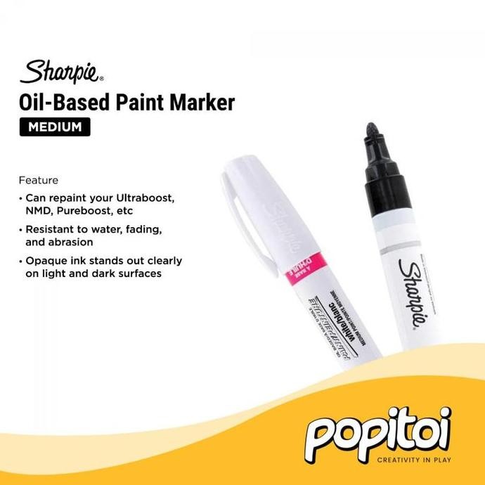 

TERLARIS! Sharpie Oil Based Marker Black White Medium Point | Ultra boost NMD Yeezy