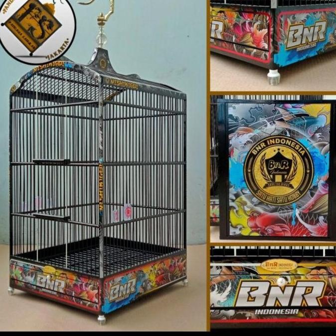 TERBARU - sangkar/kandang kotak No 2 BNR 36 decal (gojek/grab)