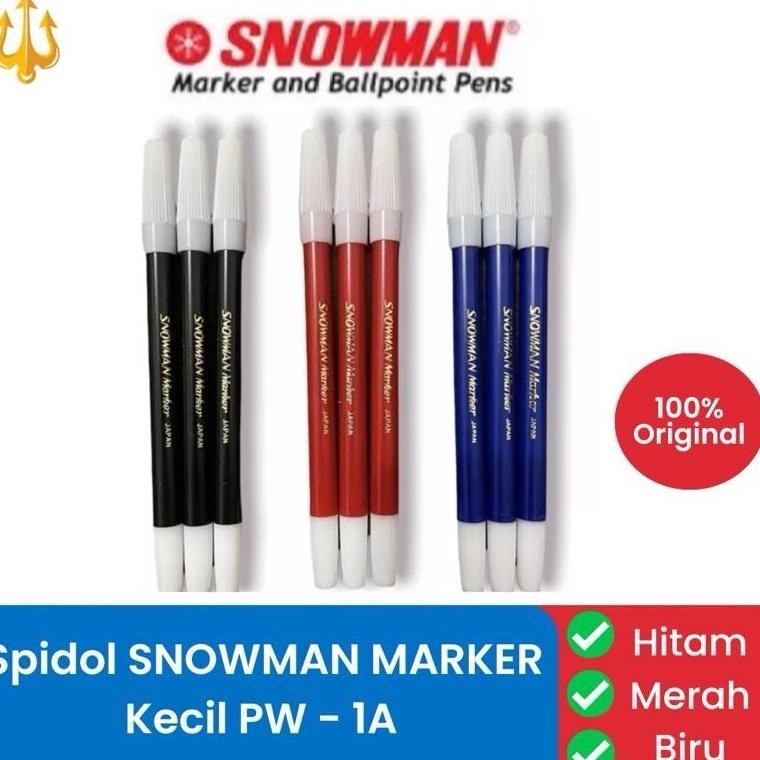 

Termurah Terlaris [Harga 1 Lusin] Spidol Kecil Snowman Pw-1A Hitam Biru Merah Termurah