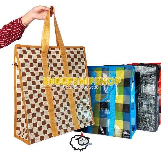 

~~~~~] TAS KANTONG KARUNG 40x45x18cm Tas Pasar Travel Mudik Sekolah Kuliah