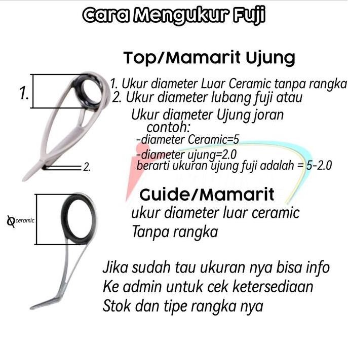 Ring Guide Fuji MGOT 8 Oxide Tip Top Chrome 1Pcs Cincin Ujung Joran Original Japan