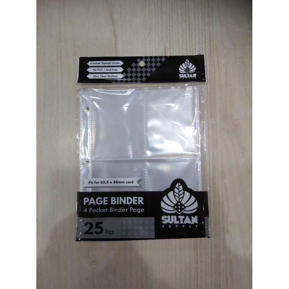 

Sultan Supply Page Binder 4 Pocket for Card Album 25 pages HM