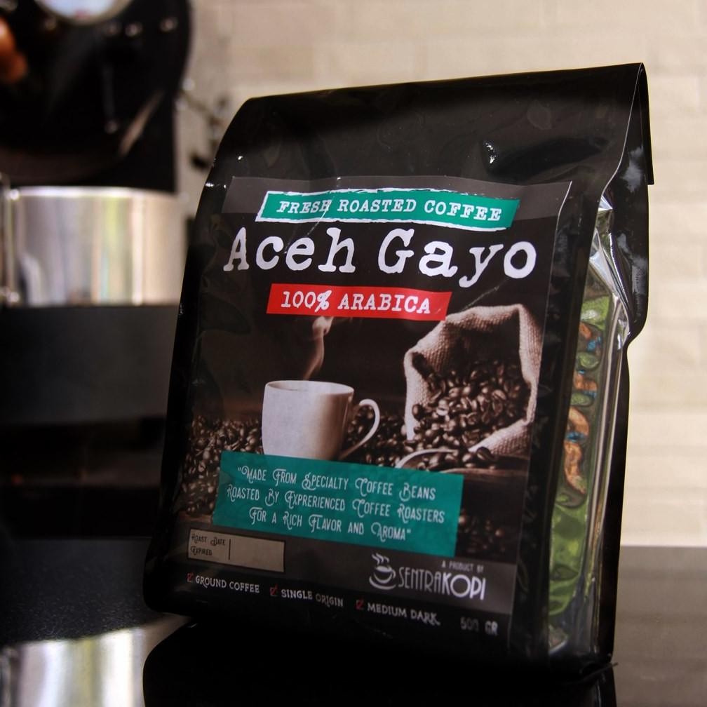 

Ready!! Kopi Arabika Aceh Gayo 500 Gram - Bubuk / Biji - Premium Origin Arabica Coffee by Sentra Kopi 500Gr