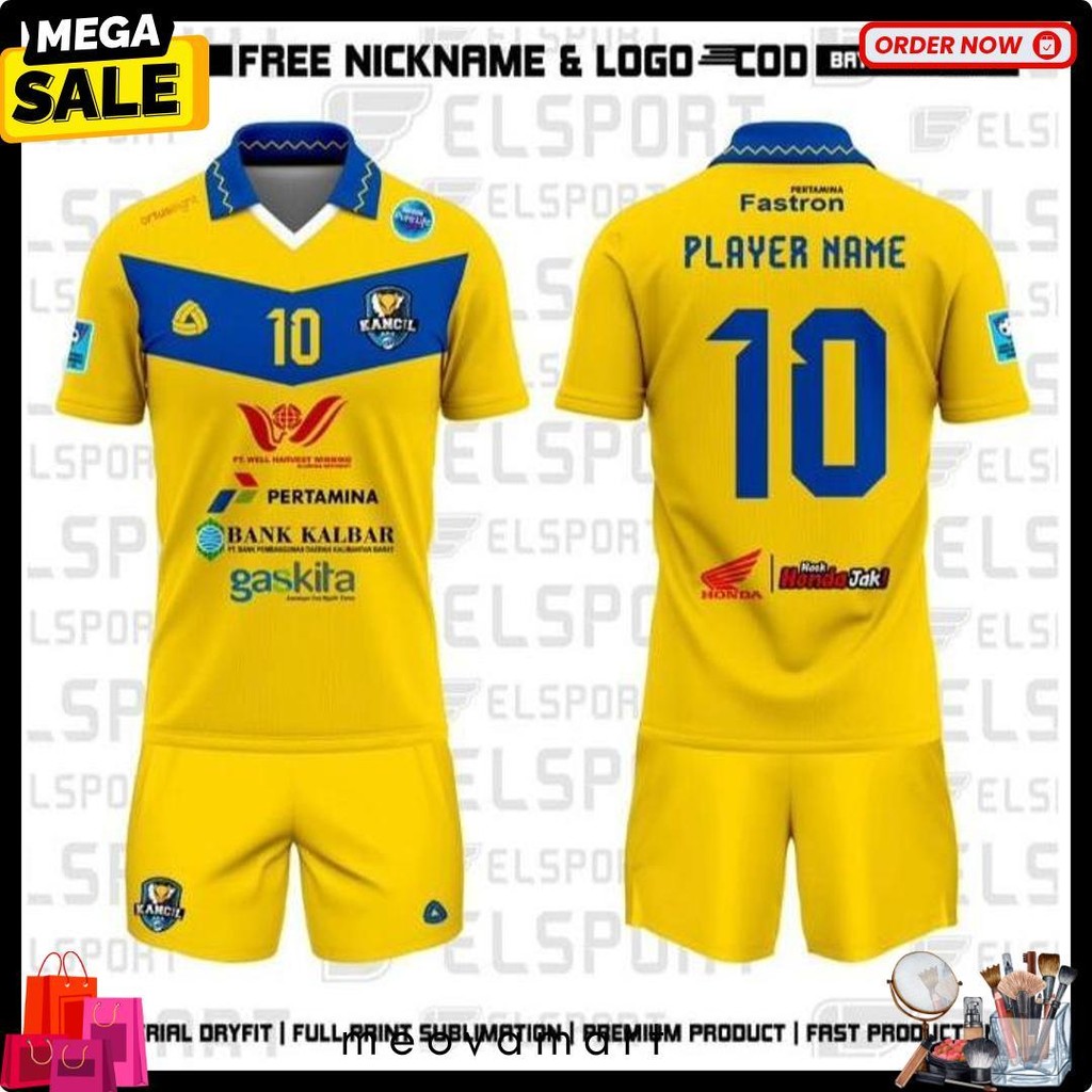 Wajib Punya Baju Futsal Kancil Bbk Terbaru 2024 Gratis Pasang Nama Dan Logo Full Printing