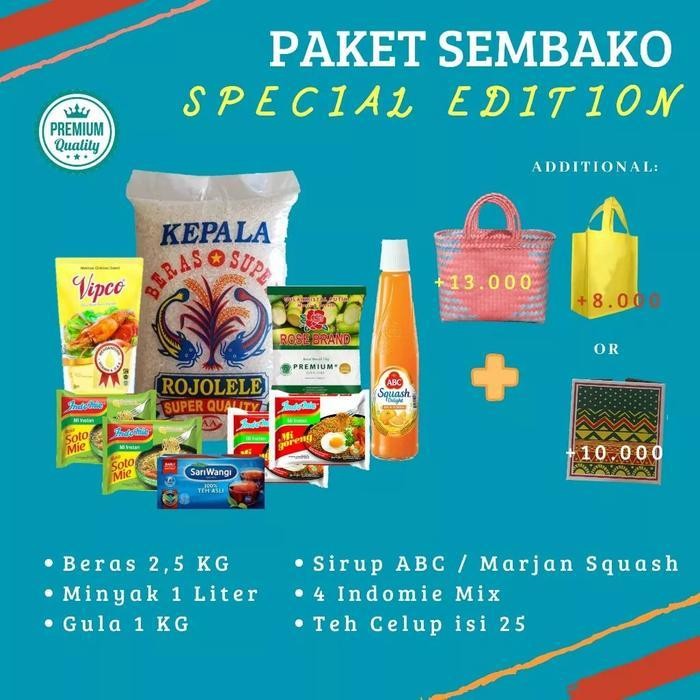 

HSS Paket Sembako Special Ramadhan 100Ribuan / Beras 2,5kg