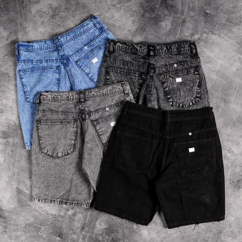 Hot Celana Pendek Jeans Sobek Pria Premium Ow42