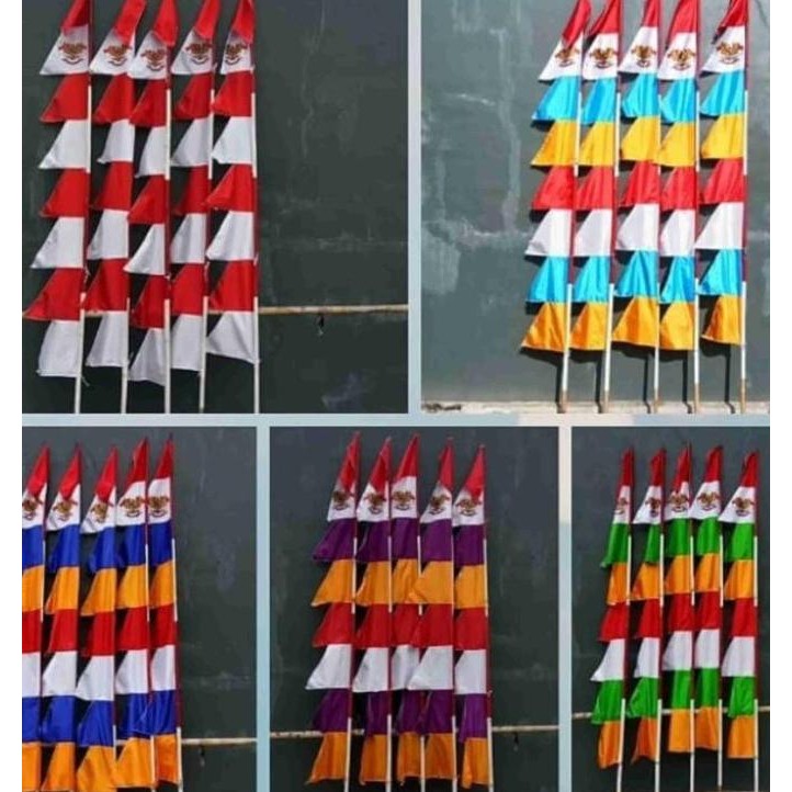 PAKET USAHA UMBUL UMBUL LIMA KODI ISI 100 PCS GLOSIR BENDERA UMBUL UMBUL 17 AGUSTUS PAKET USAHA 5KOD