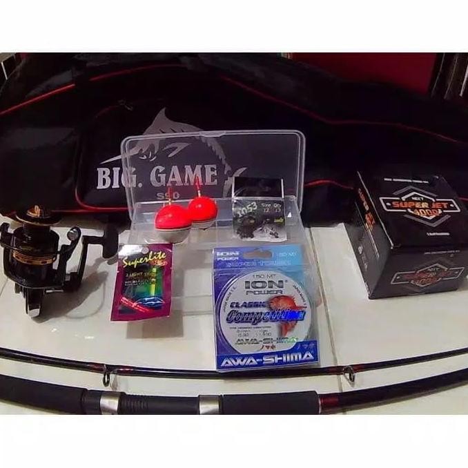 SET ALAT PANCING LAUT LENGKAP KEKUATAN 30KG