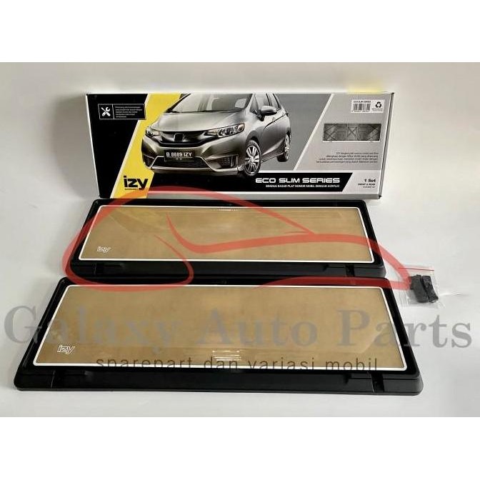 Tempat dudukan plat pelat nomor mobil pakai mika eco