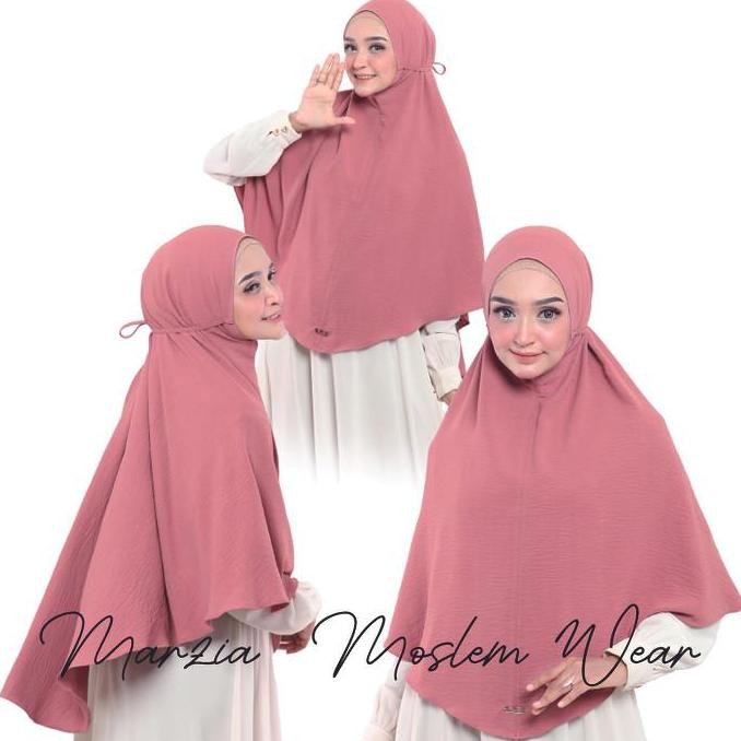 hijab khimar kerudung jilbab Crinkle non pet XL