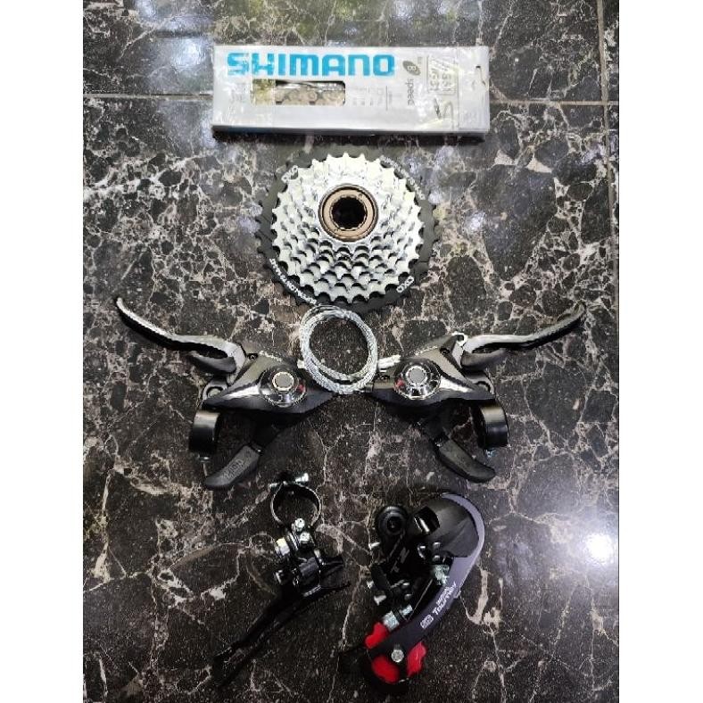 QIG-1722 re-65 Groupset Shimano 7 Speed Tourney TX35 TY300 3 X 7 Speed Ulir Drat Federal Commuter MT