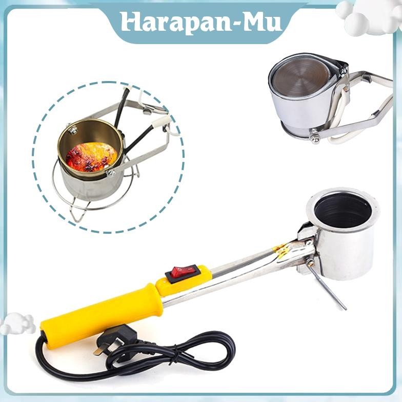 300Watt Tungku Pelebur Logam Timah Solder Besar Pot Solder Portable Panci Solder Pelebur Timah