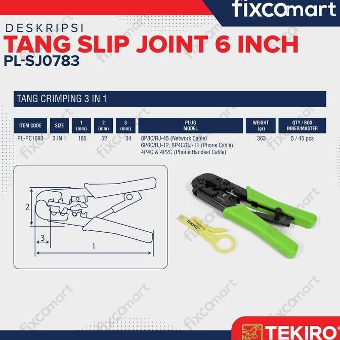 Tekiro Tang Crimping 3 In 1 / Tang RJ45